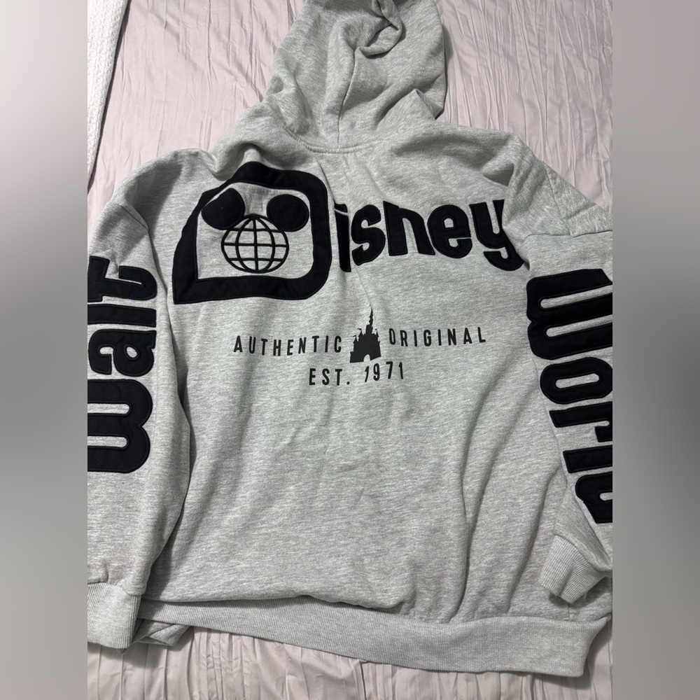 Disney Gray and Black Hoodie